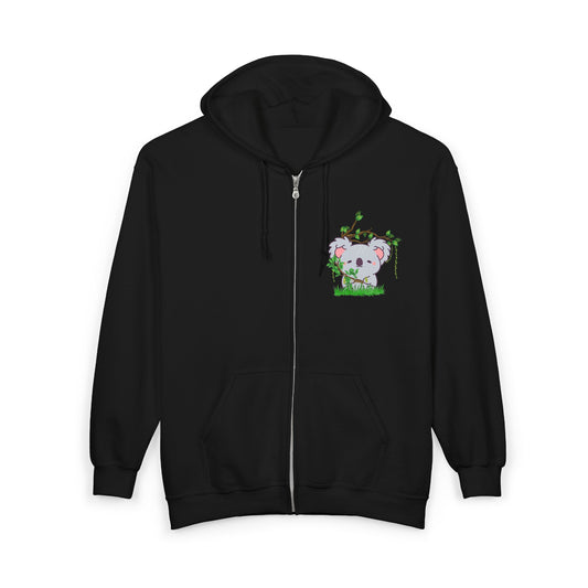 Koala Zip Hoodie — 'Be kind. Be cozy. Be koala.'