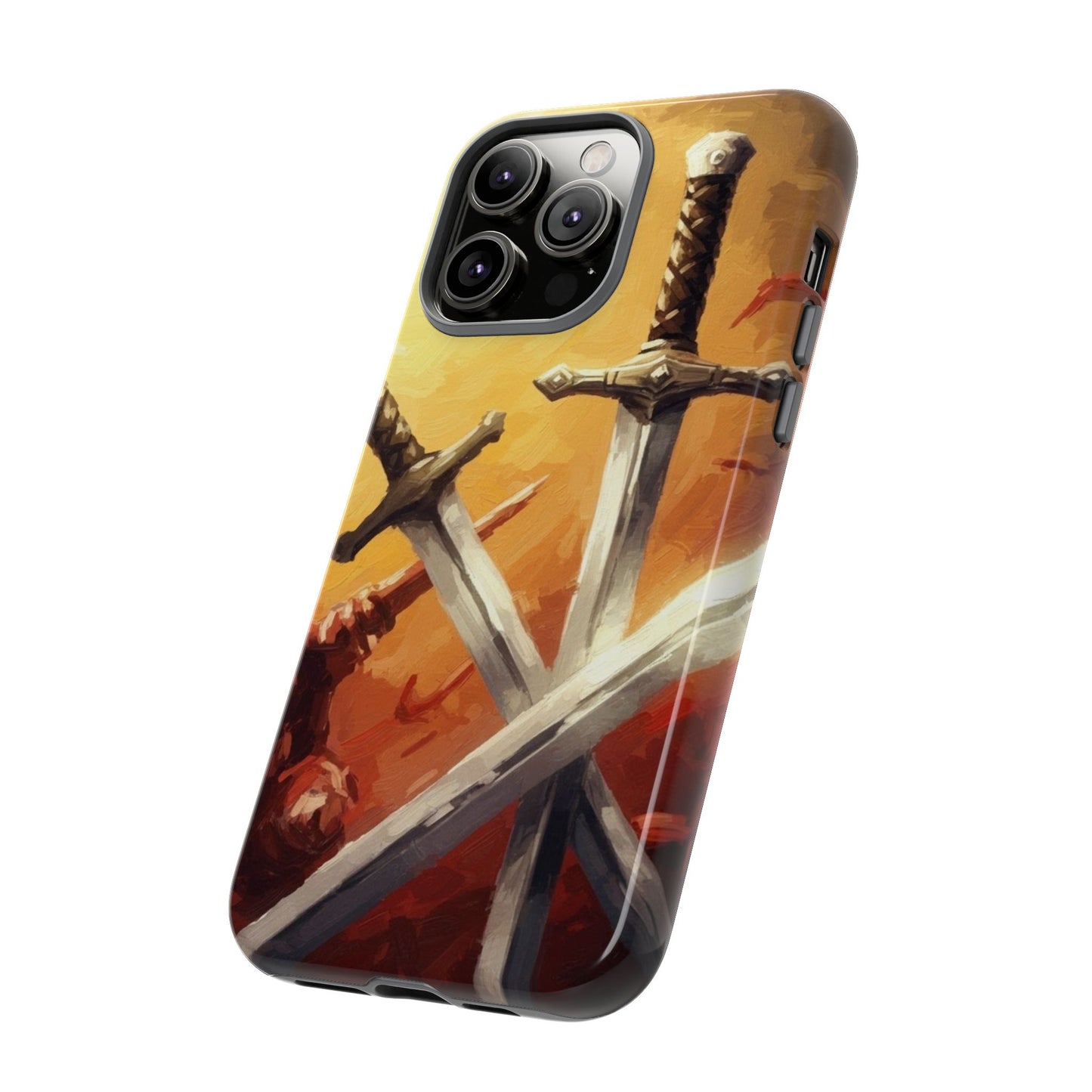 Medieval Crossed Swords Art Tough Phone Case