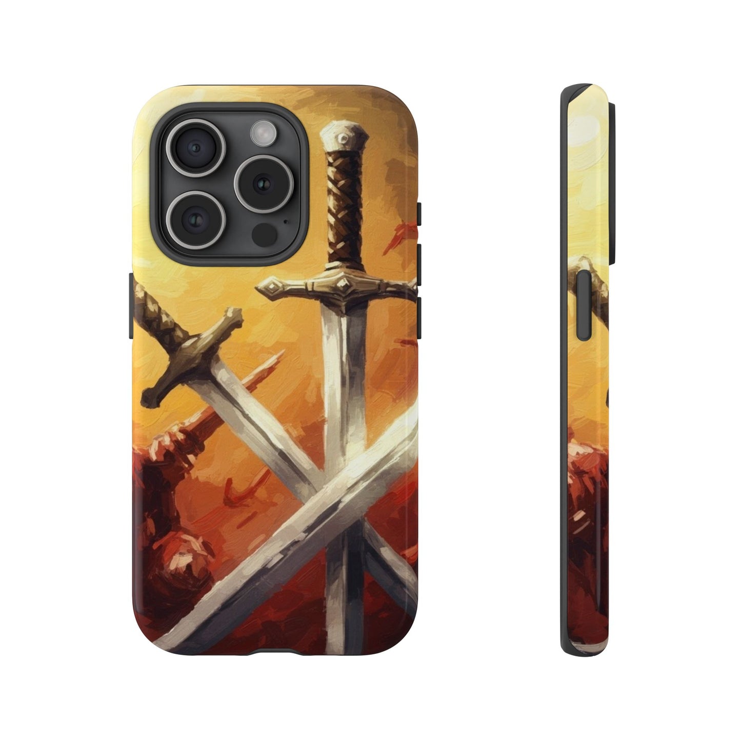 Medieval Crossed Swords Art Tough Phone Case