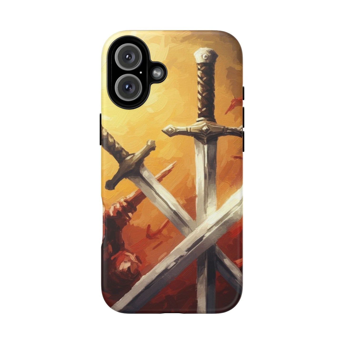 Medieval Crossed Swords Art Tough Phone Case