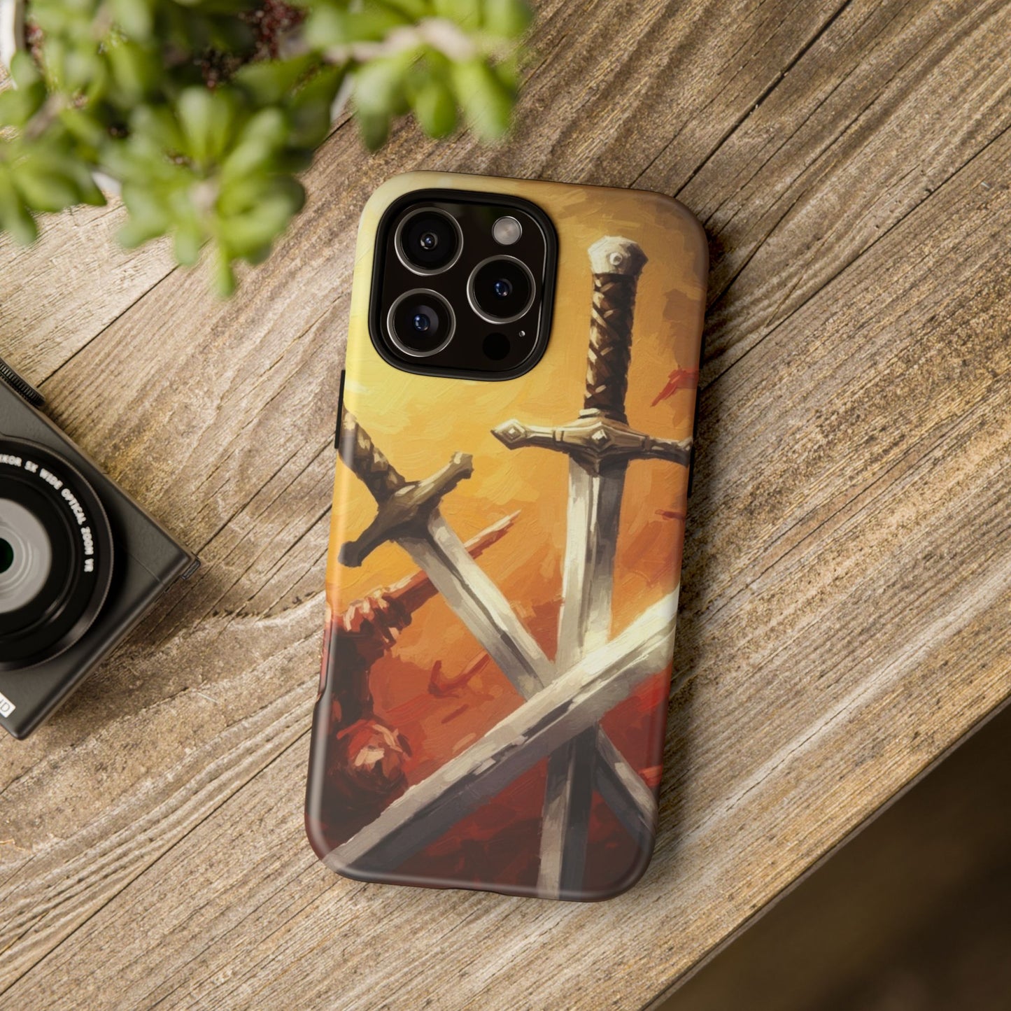 Medieval Crossed Swords Art Tough Phone Case