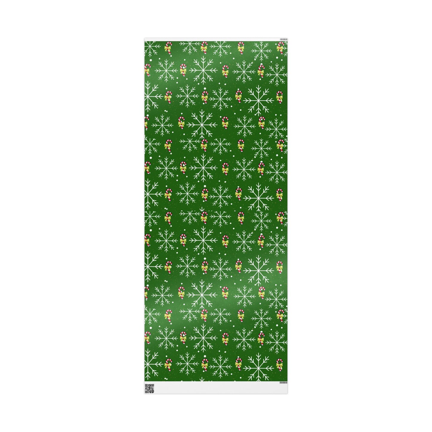 Christmas Candy Cane & Snowflake Wrapping Paper Roll