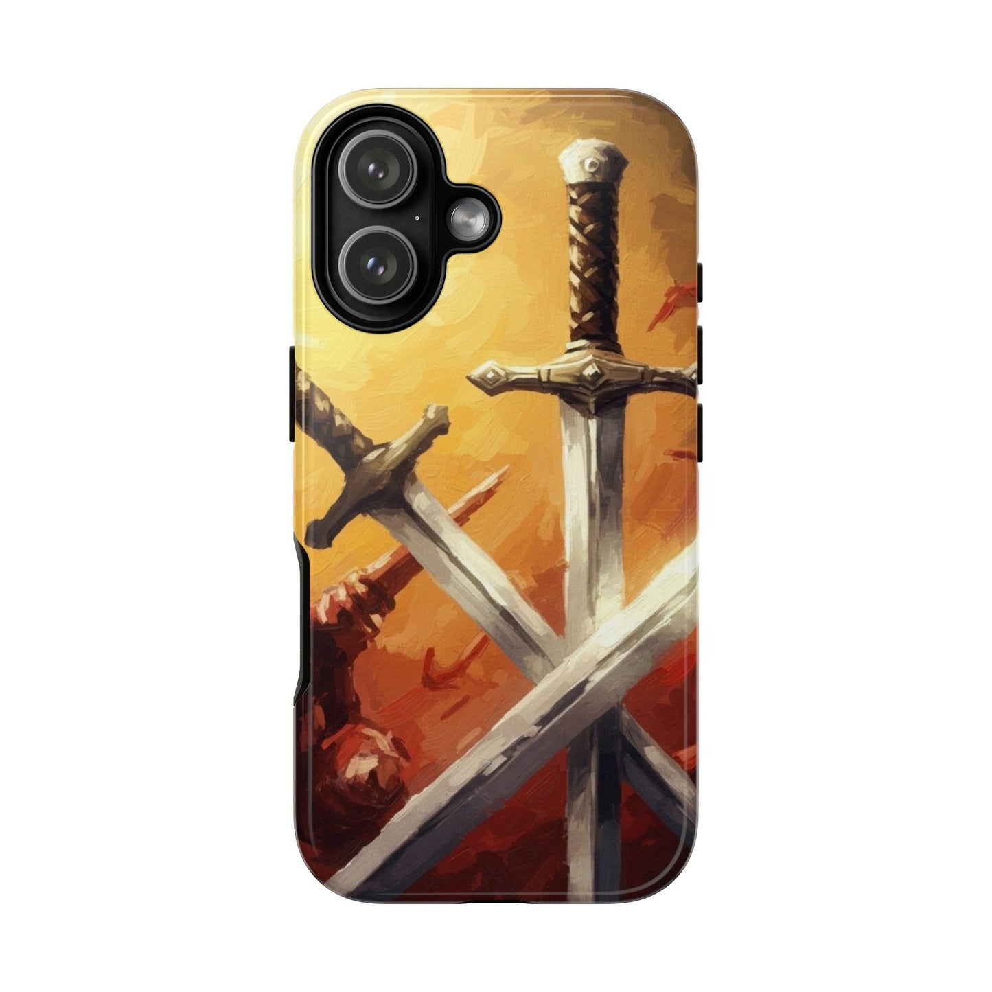 Medieval Crossed Swords Art Tough Phone Case