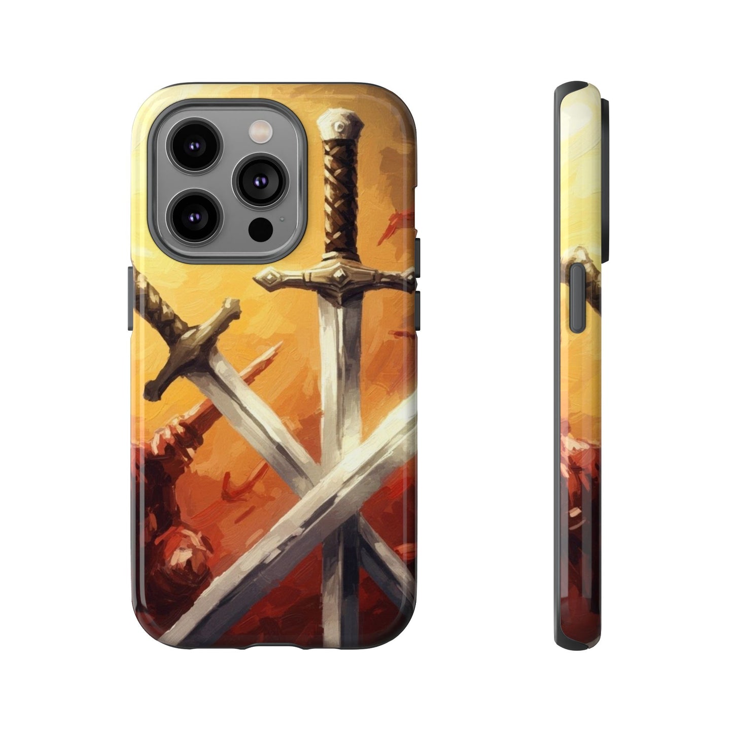 Medieval Crossed Swords Art Tough Phone Case