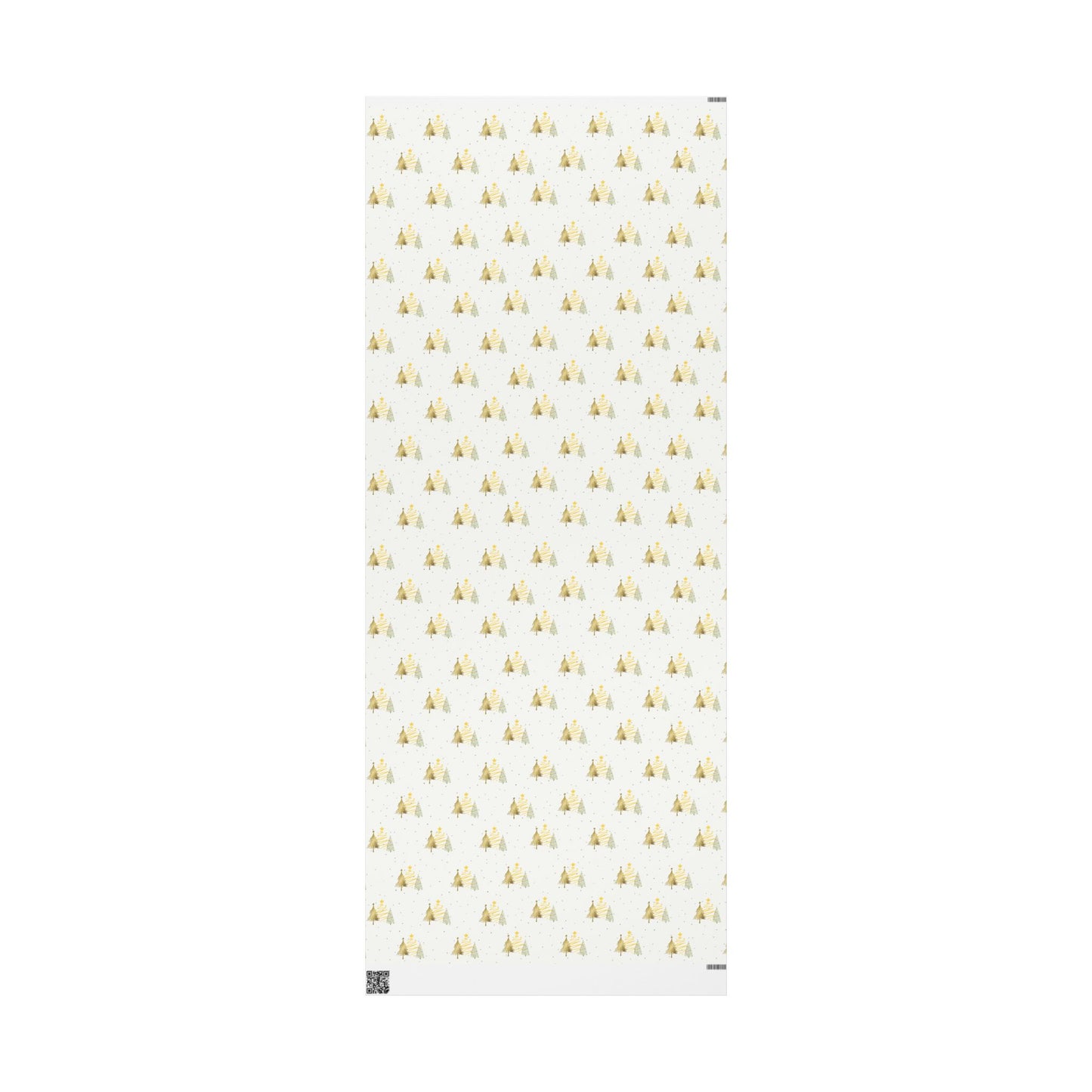 Gold Foil Christmas Tree Wrapping Paper