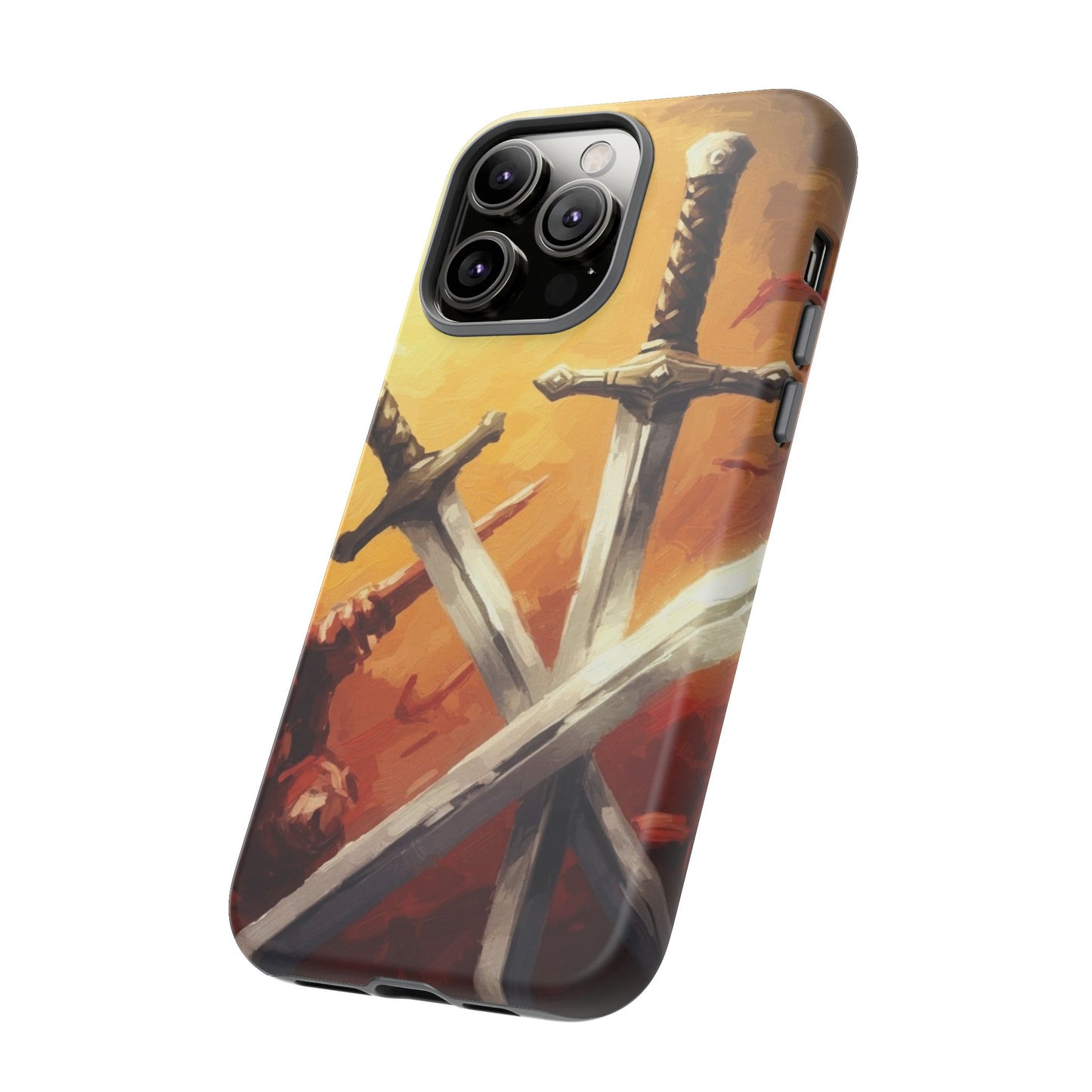Medieval Crossed Swords Art Tough Phone Case