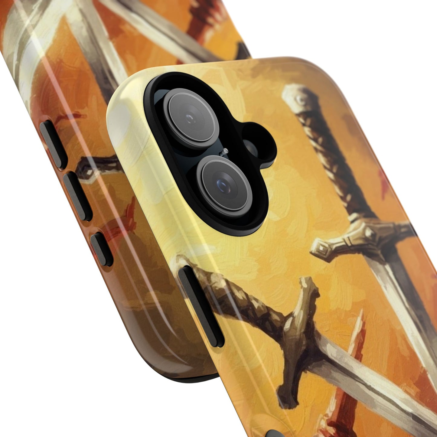 Medieval Crossed Swords Art Tough Phone Case