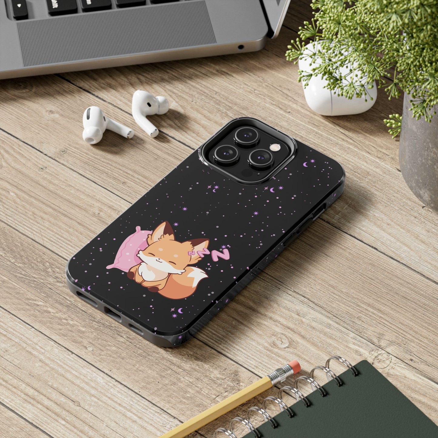 Cute Sleeping Fox Tough Phone Case