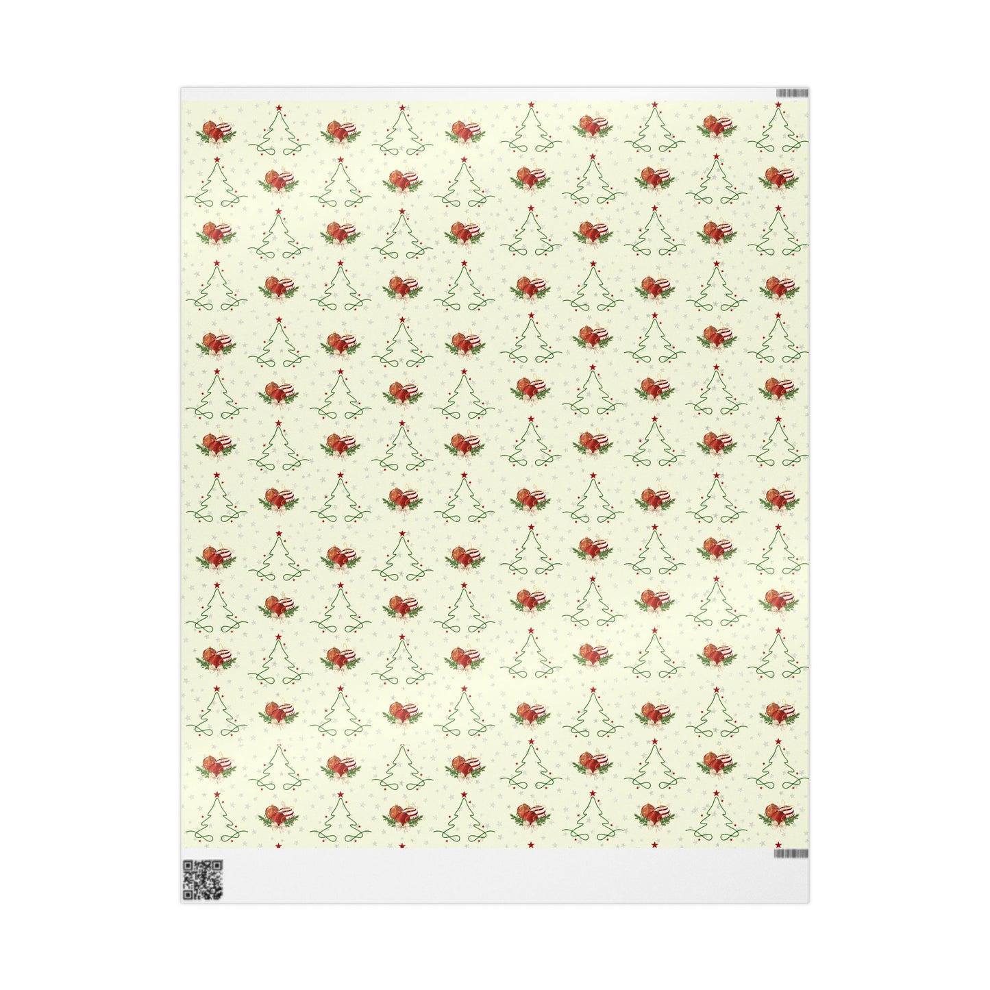 Festive Holly & Ornament Gift Wrap