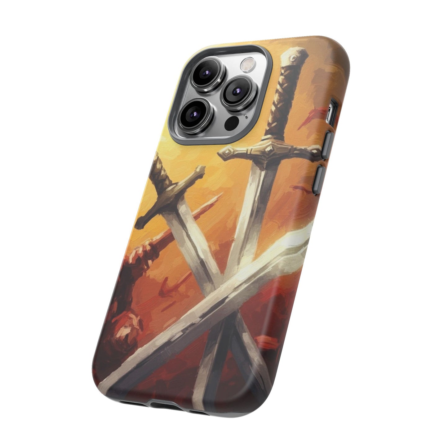 Medieval Crossed Swords Art Tough Phone Case