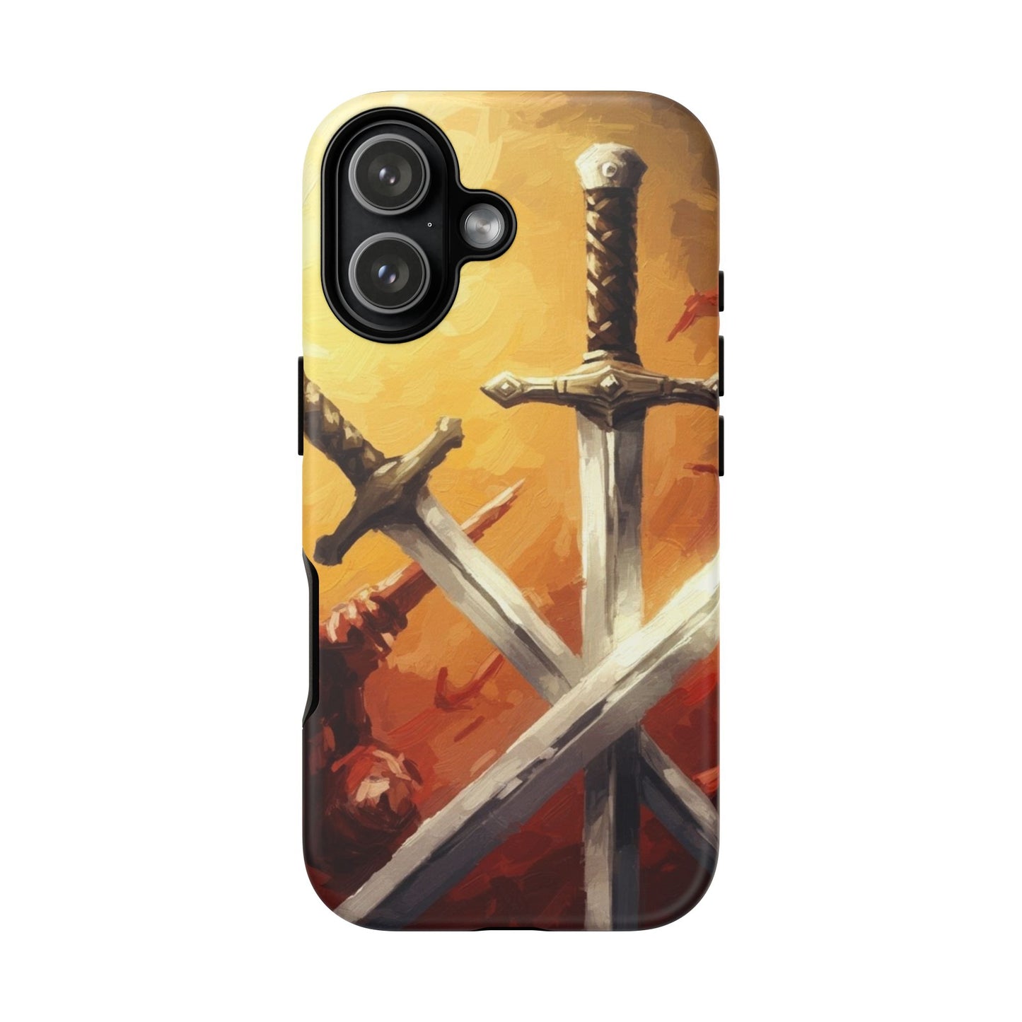 Medieval Crossed Swords Art Tough Phone Case