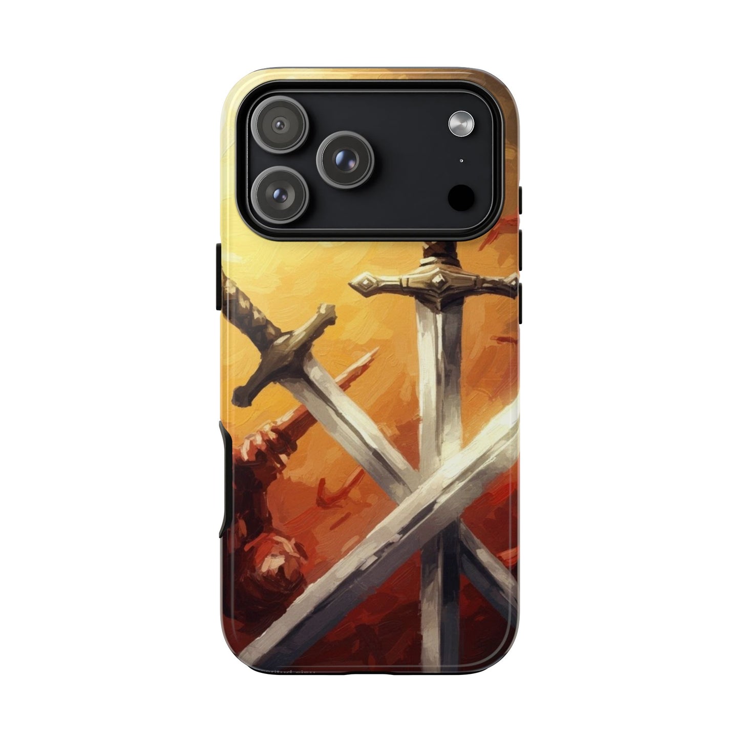Medieval Crossed Swords Art Tough Phone Case
